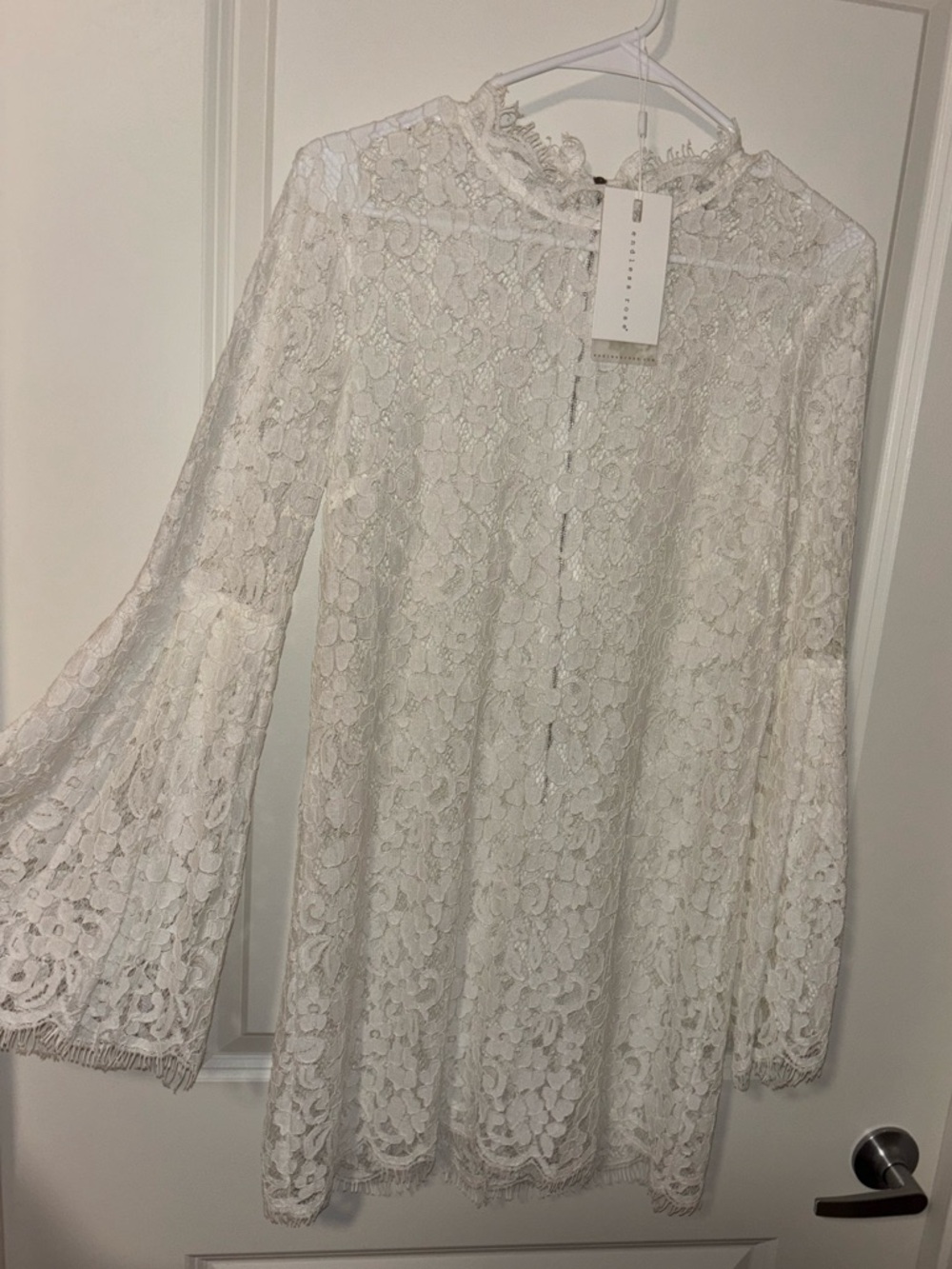 Endless Rose White Lace Mini Dress